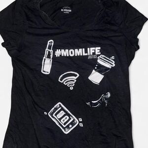 Justice Women's MomLife Black T-shirt